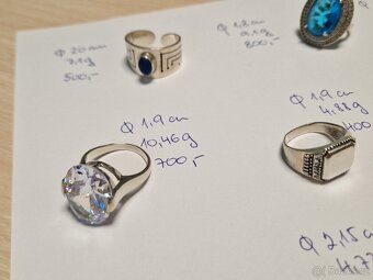 Stříbrné prsteny 925/1000 - 5