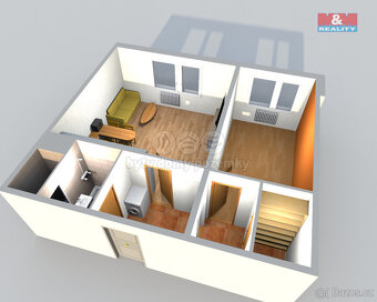 Pronájem bytu 1+1, 42 m², Nový Bor, ul. Rumburských hrdinů - 5