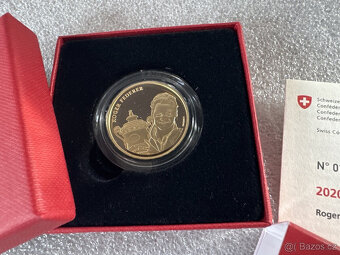 Zlatá minci Roger Federer 50CHF Proof 2020 - 5
