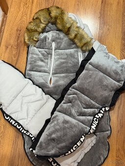 Zimní fusak s rukávníkem TOP stav - 5