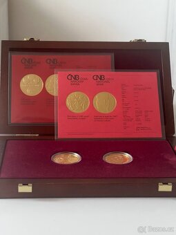 Zlato/ 2x zlatou minci Kněžnu Ludmilu v luxusní etui - 5