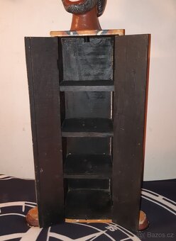 vintage dřevěná malovaná skříňka kouzelník 90cm - 5