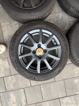 Alu disky 4x100  15” + letní pneu - 5