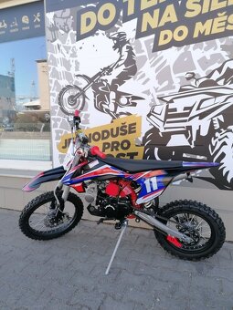 Pitbike Shark 125cc 17/14 E-start červená - 5