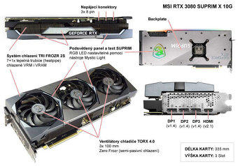 MSI GeForce RTX 3080 SUPRIM X 10G - 5