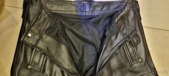 Černé kožené kalhoty s EchtesLeder vel. EUR48 - 5