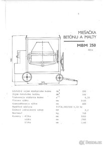 Míchačka na 0,25 kubíku betonu - 5