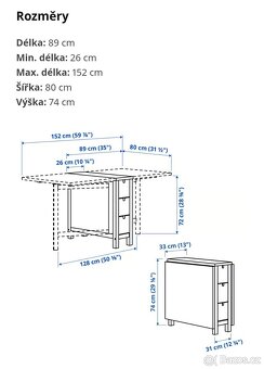 Rozkládací stůl NORDEN Ikea - 5