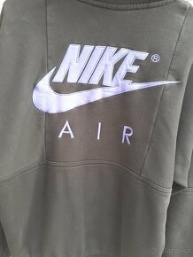 Vintage y2k Nike Air černá mikina s kapucí na zip hoodie - 5