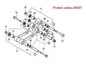 Valčeky prepákovania Honda XRV 650,750 Africa Twin - 5