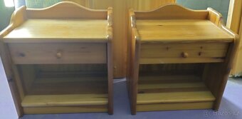 Postel z borovice 180 x 200 cm + 2 kusy polohovací rošt - 5