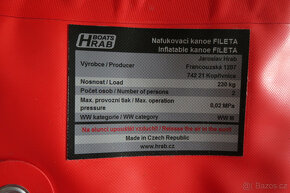 Nafukovací loď - kanoe Fileta pro 2 osoby - 5