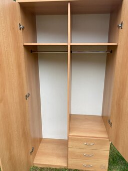 skříň šatní skříň velká skříň lamino buk skříň - 5