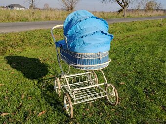 Dětský kočárek retro Liberta Romance modrý - 5