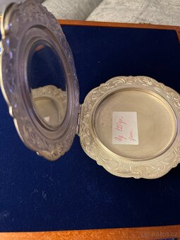 luxusní stříbrná PUDŘENKA-120g stará 110let - 5