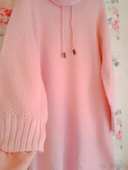 Teplé pletené šaty s širokým rolákem 48/50 REZERVACE - 5