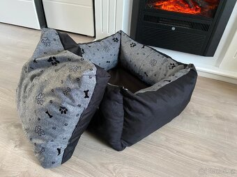 Prémiový kvalitní textilní pelíšek-voděodpudivý-60x50cm=NOVÝ - 5