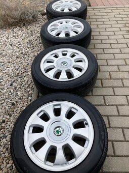 Alu kola Škoda originál 16” Metalica - 5