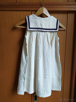Nové letní šaty s límečkem, námořnice, H&M, vel. 122 - 5