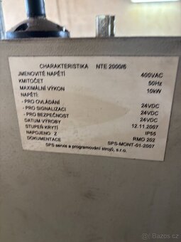 prodám tabulové nůžky NTC 2000/2,5 - 5