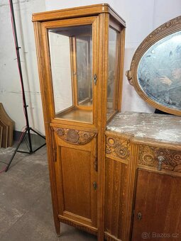 Francouzská komoda s mramorem (134018) - 5