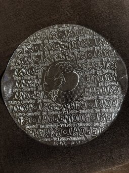 Tác/podnos V. Zajíc, lisované sklo na sýry, Ø 32 cm - 5