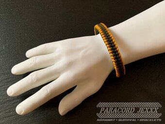 PARACORD náramek (20 cm) gold - oliv - 5