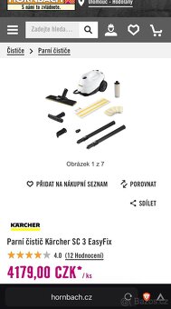 Parní čistič Karcher Easyfix SC3 - 5