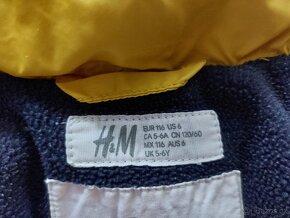 Zimní dětská bunda H&M, velikost 116 na 5-6 let - 5