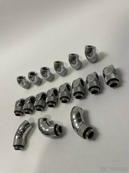 Vodní chlazení - Fitinky Bitspower Silver - 5