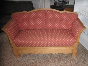 Rustikální sedačka + 2 křesla - 5