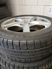 (EN/DE) ORIG Porsche sada ALU R17 5x130 + zim. pneu CONTI. - 5