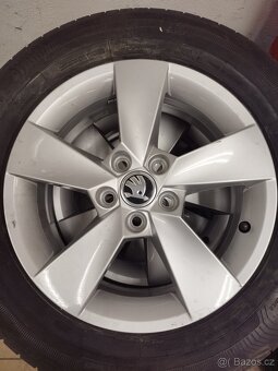 SADA KOMPLETŮ AL. 5,5 J x 15 ET 40 - 5 x 100 na Š.FABIA IV - 5