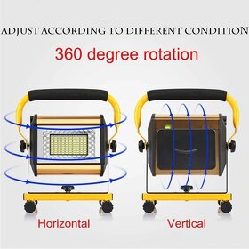 Flexibilní LED reflektor s dobíjecími bateriemi. - 5
