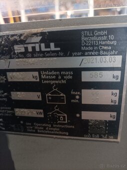 Nízkozdvižný elektrický vozík Still - 5