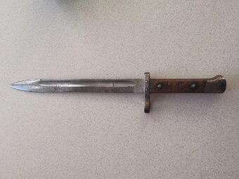 Starý vojenský bodák, bajonet - 5