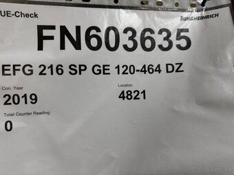 ✳️ El. vysokozdvižný vozík Jungheinrich EFG 216 r.v. 2019 ✳️ - 5