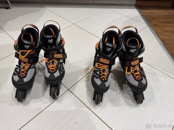 Dětské rostoucí kolečkové inline brusle K2 (2 x) - 5