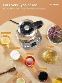 Smart Skleněná konvice na čaj s regulací teploty 2200W - 5