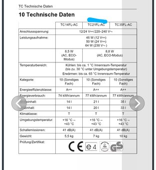 Kompaktní lednice WAECO (21 litrů) - 5