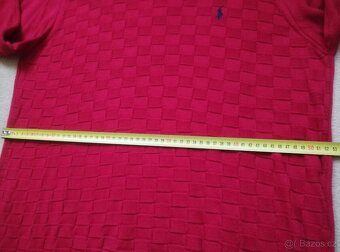 Pánský červený svetr POLO by RALPH LAUREN vel. L - 5