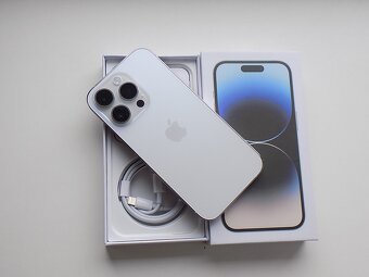 APPLE iPhone 14 Pro 128GB Silver - ZÁRUKA -TOP STAV-100%BAT - 5