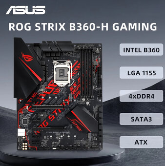 Herní deska ASUS ROG STRIX B360-H GAMING | socket 1151 - 5