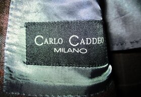 Kárované sako Carlo Caddeo Milano - 5