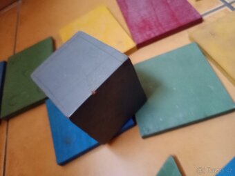 Prodám geometrické pomůcky dřevěné za 70 Kč - 5