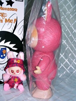 🎀LAFUFU STYL LABUBU , KLOUBOVÁ MAXI FIGURKA 38 cm PINK - 5