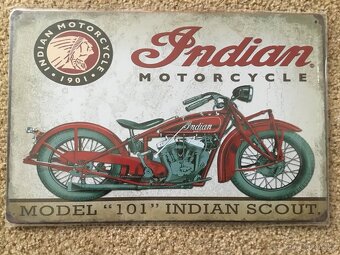 Motocyklové tabulky Indian - 8 kusů - 5