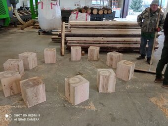 Dřevěné krychle špalky - 5