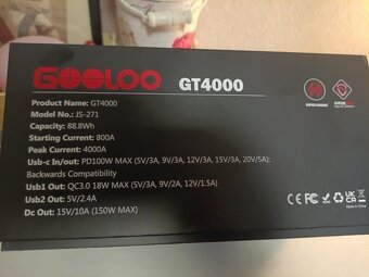 BOOSTER POWERBANK GOOLOO GT 4000. 26800mAh - 5