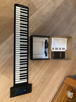 NOVÉ Elektrické piano rolovací s 61 klávesami + reproduktor - 5